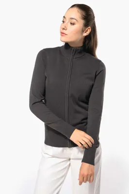 Bluză damă Kariban Full Zip Cardigan