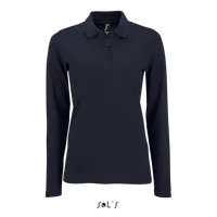 Tricou polo damă SOL'S Perfect Lsl Piqué personalizat, albastru