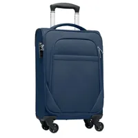 Trolley RPET moale 600D personalizat, albastru