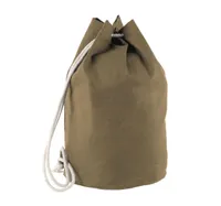 Geantă Kimood Cotton Sailor-style With Drawstring personalizată, verde, în context