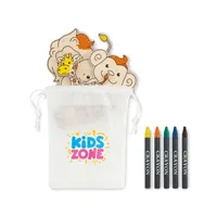 Set figurine din lemn personalizat, vedere zona de personalizare