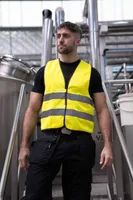 Vestă unisex Korntex Safety Vest Wolfsburg Black Hem personalizată, pe model