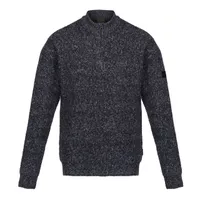 Bluză bărbați Regatta Solomon Zip-neck Knitted Pullover personalizată, albastru