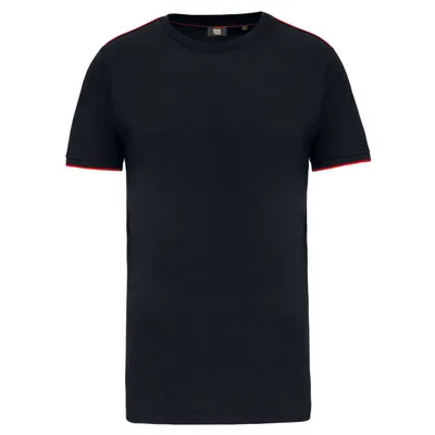 Tricou bărbați Designed To Work Short-sleeved Daytoday personalizat, negru