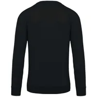 Bluză bărbați Kariban Organic Cotton Crew Neck Raglan Sleeve personalizată, negru