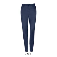 Pantaloni damă SOL'S Jared Satin Stretch Trousers personalizați, albastru