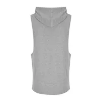 Hanorac bărbați Just Cool Urban Sleeveess Muscle personalizat, pe model