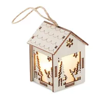 Căsuță din MDF cu lumină personalizată, vedere lateral