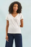 Tricou damă SOL'S Regent V V-neck personalizat, pe model
