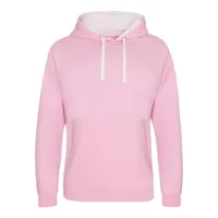 Hanorac unisex Just Hoods Varsity personalizat, roz