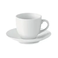 Cană expresso cu farfurioară personalizată