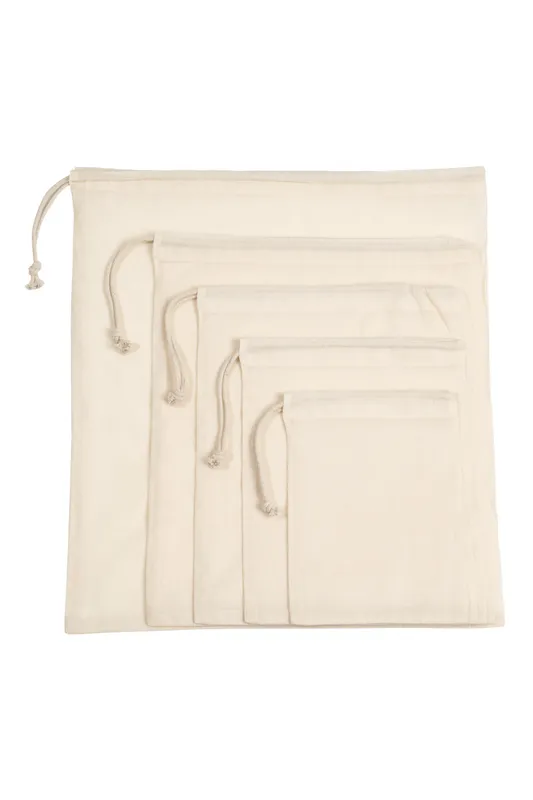 Geantă Kimood Sliding Drawstring IN Organic Cotton personalizată, în context