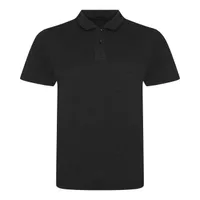 Tricou polo bărbați Just Polos Tri-blend personalizat, negru