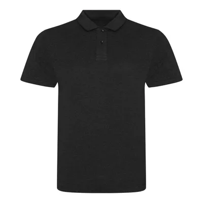 Tricou polo bărbați Just Polos Tri-blend personalizat, negru