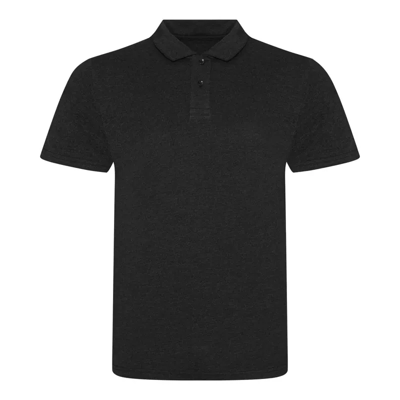 Tricou polo bărbați Just Polos Tri-blend personalizat, negru