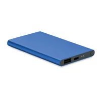 Powerbank de 4000 mAh tip C personalizat, albastru regal