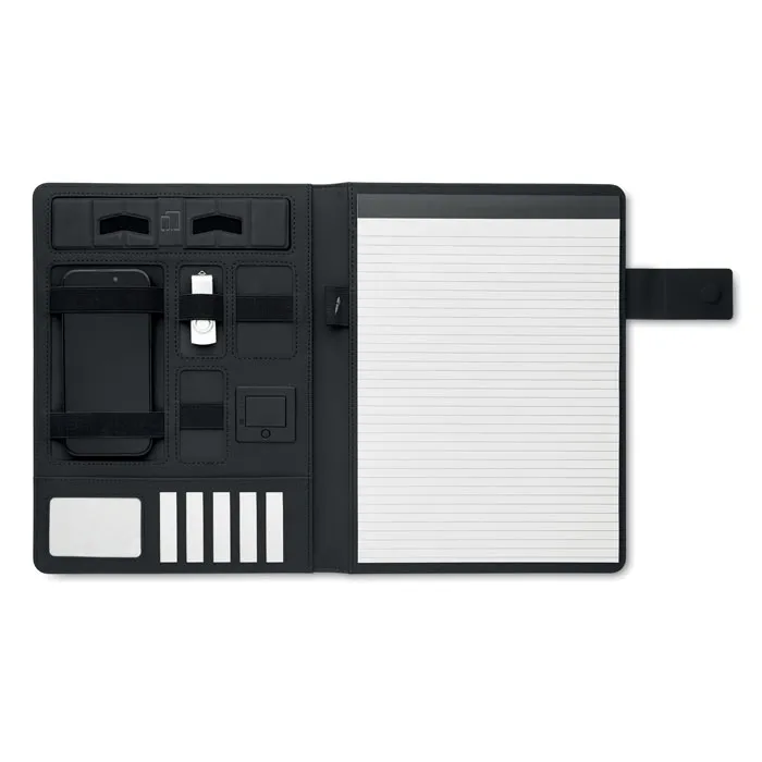 Dosar A4 cu încărcător wireless personalizat