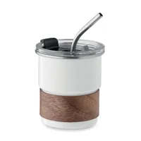 Pahar cu un singur perete 260 ml personalizat, alb