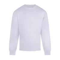 Tricou cu mânecă lungă unisex Anthem Headline Heavy personalizat, alb