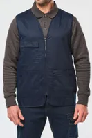 Vestă unisex Designed To Work Polycotton Multi-pocket Vest personalizată, pe model