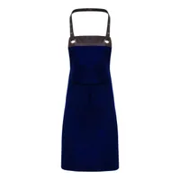 Șorț Premier Espresso Bib personalizat, albastru