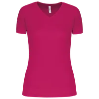 Tricou damă Proact V-neck Short-sleeved Sports personalizat, roz