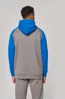Hanorac unisex Proact Two-tone Zipped Fleece personalizat, pe model