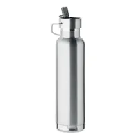 Sticlă cu perete dublu 660 ml personalizată, argint mat