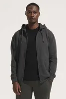 Hanorac unisex SOL'S Carter Full-zip personalizat, pe model
