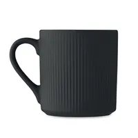 Cană ceramică mată cu nervuri 3 personalizată, vedere spate