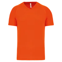 Tricou bărbați Proact V-neck Short-sleeved Sports personalizat, portocaliu