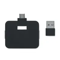Hub USB 4 porturi + cablu 20 cm personalizat, vedere detaliu