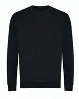 Bluză unisex Just Hoods Organic Sweat personalizată, negru