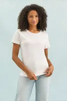 Tricou damă SOL'S Imperial Round Collar personalizat, pe model