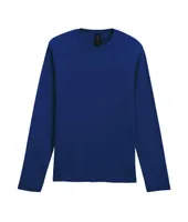Tricou cu mânecă lungă unisex Gildan Softstyle™ Adult personalizat, albastru