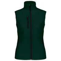 Vestă softshell damă Kariban Softshell Bodywarmer personalizată, verde