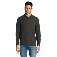 Tricou polo bărbați Sol's Winter II 210 personalizat, charcoal melange