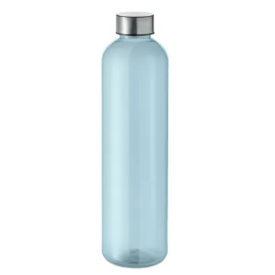 Sticlă RPET 1000ml personalizată, albastru deschis transparent