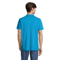 Tricou polo unisex Sol's Pulse personalizat, vedere spate