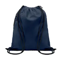 Rucsac cu șnur 300D RPET personalizat, albastru