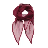 Fular Premier Colours Collection Plain Chiffon Scarf personalizat, roșu