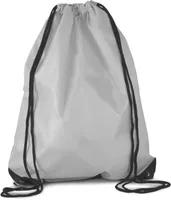 Rucsac Kimood Drawstring Backpack personalizat, gri, în context