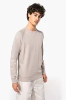 Bluză bărbați Kariban Organic Cotton Crew Neck Raglan Sleeve personalizată, pe model