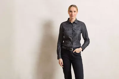 Cămașă damă Premier Jeans Stitch Denim personalizată