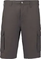 Pantaloni scurți bărbați Kariban Lightweight Multipocket Bermuda Shorts personalizați, gri