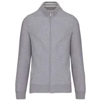 Jachetă bărbați Kariban Full Zip Sweat personalizată, gri