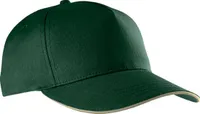 Șapcă K-UP Sandwich Peak 5 Panels personalizată, verde