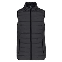 Jachetă damă Kariban Lightweight Sleeveless Fake Down personalizată, gri