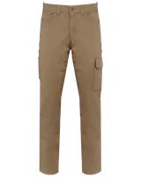Pantaloni unisex Designed To Work Cotton Stretch Trousers personalizați, maro