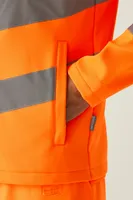 Jachetă softshell bărbați Regatta Hi-vis Pro Contract Ablaze 2 Layer Softshell (class 3) personalizată, pe model